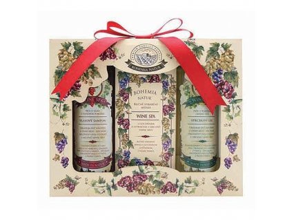 Bohemia Natur Kosmetická sada Wine Spa – gel 100ml, mýdlo 100g a šampon 100ml