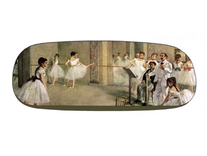 Plu - Pouzdro na brýle s čistícím hadříkem Edgar Degas, The Foyer at the Opera - 16x4x6 cm