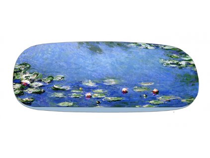 Plu - Pouzdro na brýle s čistícím hadříkem C. Monet, The Waterlilies - 16x4x6 cm