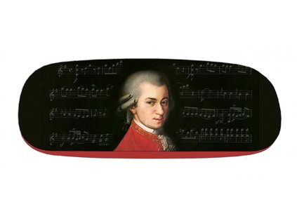 Plu - Pouzdro na brýle s čistícím hadříkem Barbara Krafft, Wolfgang Amadeus Mozart - 16x4x6 cm
