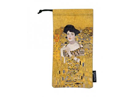 Plu - Látkové pouzdro na brýle nebo mobil Gustav Klimt, Adele Bloch-Bauer I - 9x18 cm