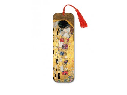 Plu - 3D Záložka do knížky Gustav Klimt, The Kiss - 4,8x16 cm