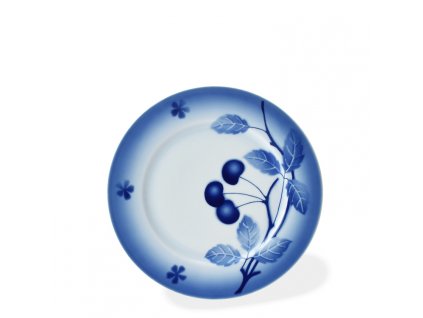 Porcelánový talíř dezertní, Nina dekor Blue Cherry (modré třešně)