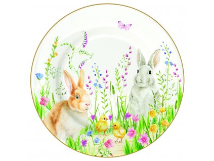 Easy Life - Porcelánový dezertní talíř Happy Easter - 19 cm