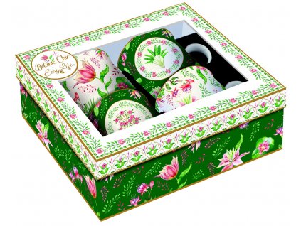 Easy Life - Porcelánové hrnky Botanic Chic 4 ks - 300 mlEasy Life - Porcelánové hrnky Botanic Chic 4 ks - 300 ml