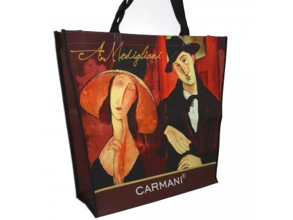 Nákupní taška velká - Amedeo Modigliani - 46 x 38 x 11 cm