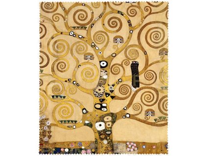 Plu - Čistící hadřík na brýle G. Klimt Strom života - 15x18 cm