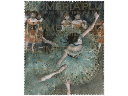 Plu - Čistící hadřík na brýle Edgar Degas The Green Dancer - 15x18 cm