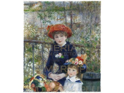 Plu - Čistící hadřík na brýle Pierre-Auguste Renoir, Two Sisters on the Terrace - 15x18 cm