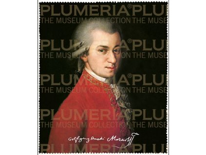 Plu - Čistící hadřík na brýle Barbara Krafft, Wolfgang Amadeus Mozart - 15x18 cm