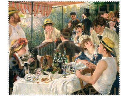 Plu - Čistící hadřík na brýle Pierre-Auguste Renoir Luncheon at the Boating Party - 15x18 cm