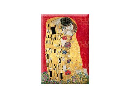 Plu - Magnetka Gustav Klimt The Kiss Red - 8x5,5 cm