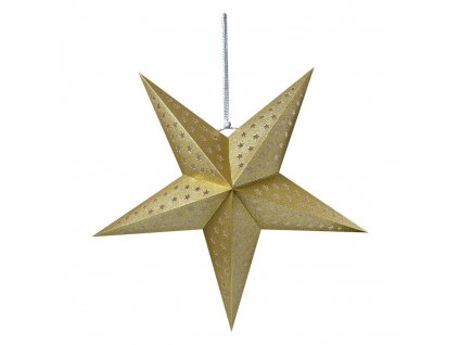 Závěsná vánoční hvězda Clayre & Eef 6PA0512L 60x22x60 cm