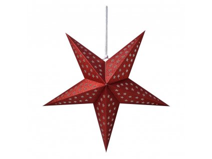 Závěsná vánoční hvězda Clayre & Eef 6PA0512LR 60x22x60 cm