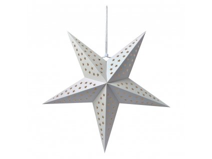 Závěsná vánoční hvězda Clayre & Eef 6PA0512LW 60x22x60 cm