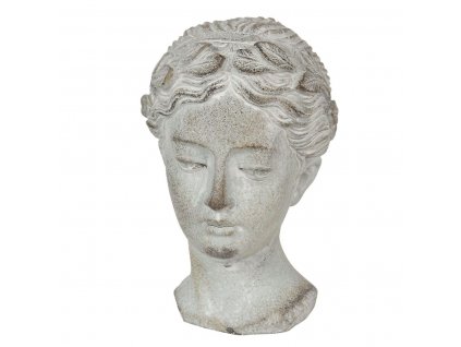 Dekorativní hlava ženy Clayre & Eef 6TE0293 12*11*17 cm