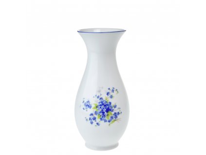 Váza 20 cm pomněnky s modrou linkou