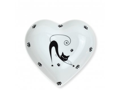 Miska srdce Black Cats Kočky - 16 x 15,5 cmPE10244K5