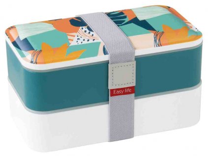 Easy Life - Svačinový box Abstract 2 velký v dárkové krabičce - 1,2 l