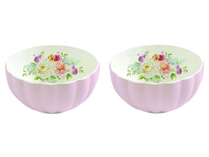 Easy Life - porcelánová miska Royal Pink, dárková sada 2 ks