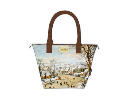 Plu - Dámská kabelka na zip Pieter Bruegel the elder Winter Landscape - 39 x 29 x 12 cm