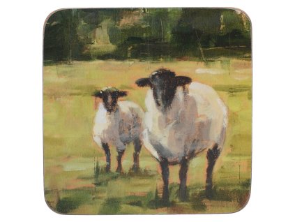 Korkové podložky pod skleničky Sheep