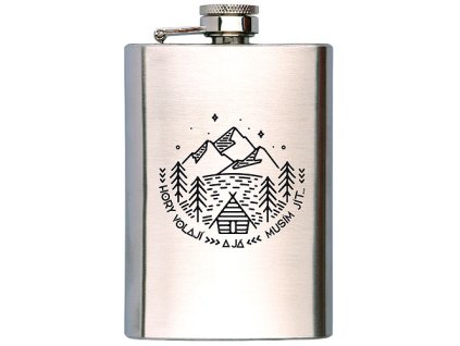 Bohemia Gifts Placatka na alkohol 200 ml - hory volají