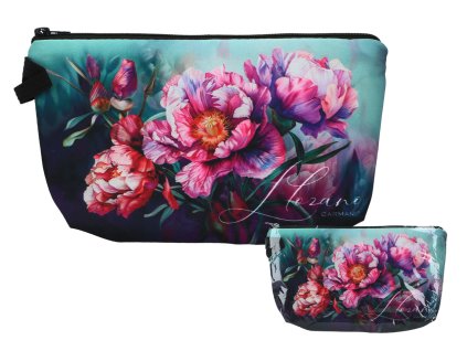 Kosmetická taška Květy (CARMANI) - 22x13.5 cm