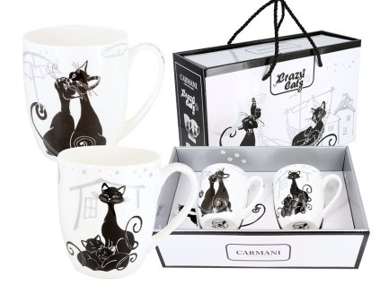 Hrnek 400 ml Crazy Cats - sada 2 ks