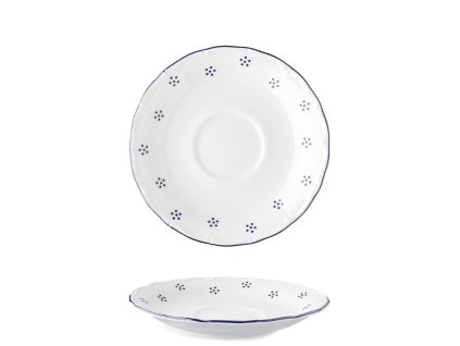 Podšálek 15 cm pod hrnek 300 ml Verona Valbella modrá D9417