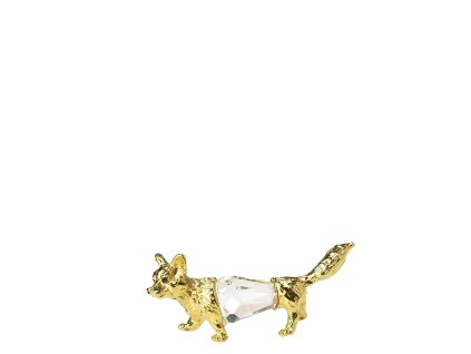 Liška mini 4,2 cm gold