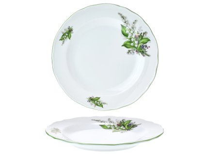 Talíř mělký 24 cm Rokoko konvalinky
