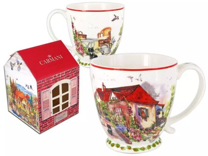 Hrnek 460 ml anglický venkov "Červený dům"