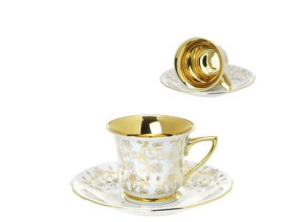 Šálek s podšálkem 100 ml Windsor bílý