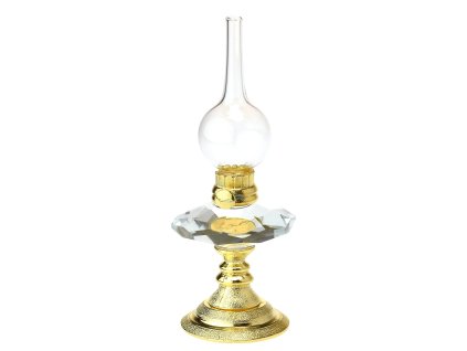 Petrolejová lampa 11 cm gold