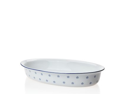 Zapékací mísa oválná 36 cm - modrá Valbella