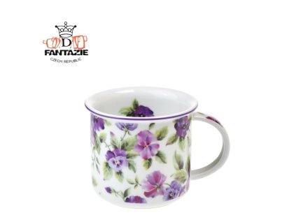 Hrnek Tina porcelánový plecháček 250 ml Macešky