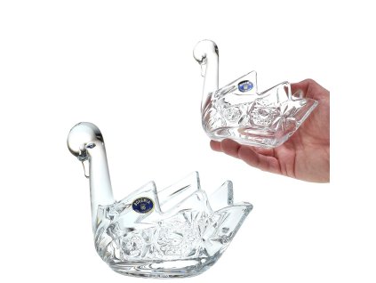 Miska labuť 16,5 cm - lisovaný dekor "Kometa"