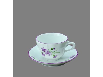 Šapo (šálek s podšálkem) na espresso A+A fialky - 80 ml