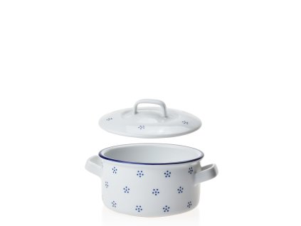 Zapékací rendlík / šálek na polévku s víkem - modrá Valbella  500 ml