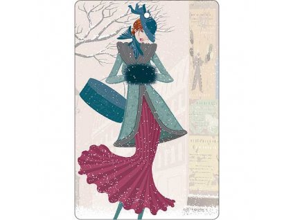 Bohemia Gifts Aromatická vonná karta 10,5 x 16 cm - zima