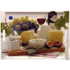 Plastový servírovací tác Degustace sýry a víno - 52 x 37 cm