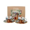 DG - Porcelánové šálky s podšálky na espresso Frida Kahlo 2 ks - 110 ml
