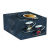 Easy Life - Porcelánové šálky a podšálky na kávu It´s Coffee Time - 2*90 ml