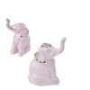 Slon 8,2 cm - růžový porcelán