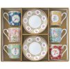 Easy Life - Porcelánové šálky a podšálky na kávu Jardins D´Orient 6 ks - 100 ml