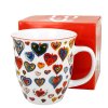 Hrnek 600 ml - Barevná srdce 3