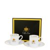 Šálek s podšálkem 90 ml espresso - Coffee time 1 - sada 2 ks