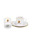Šálek s podšálkem 90 ml espresso - Coffee time 2 - sada 2 ks