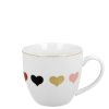 DP - Porcelánový hrnek v srdci 4 malá srdíčka - 460 ml